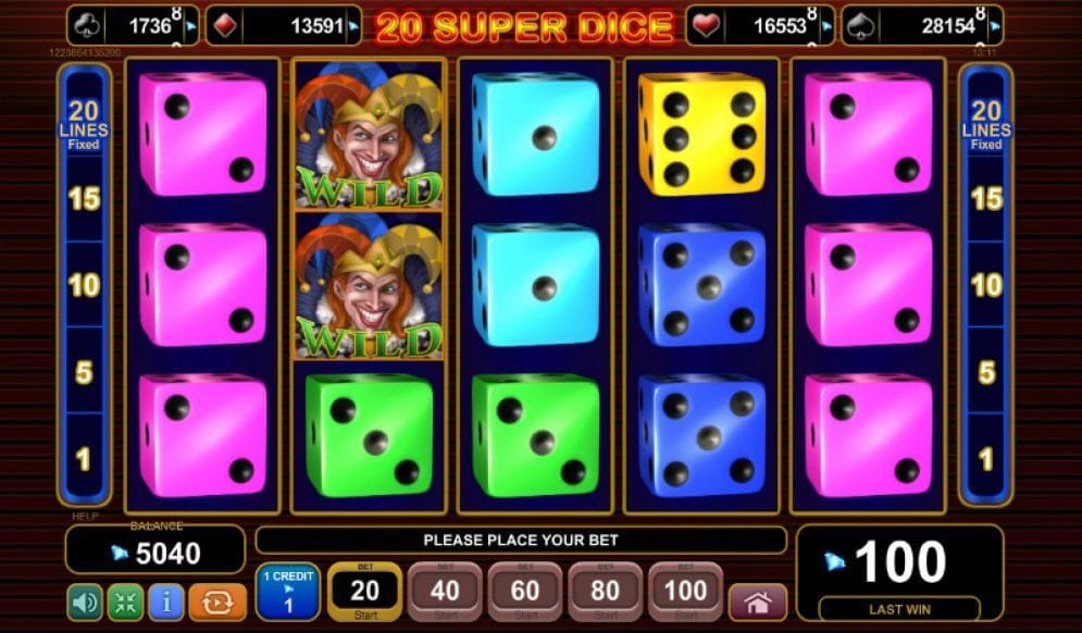20 Super Dice Casinospiel