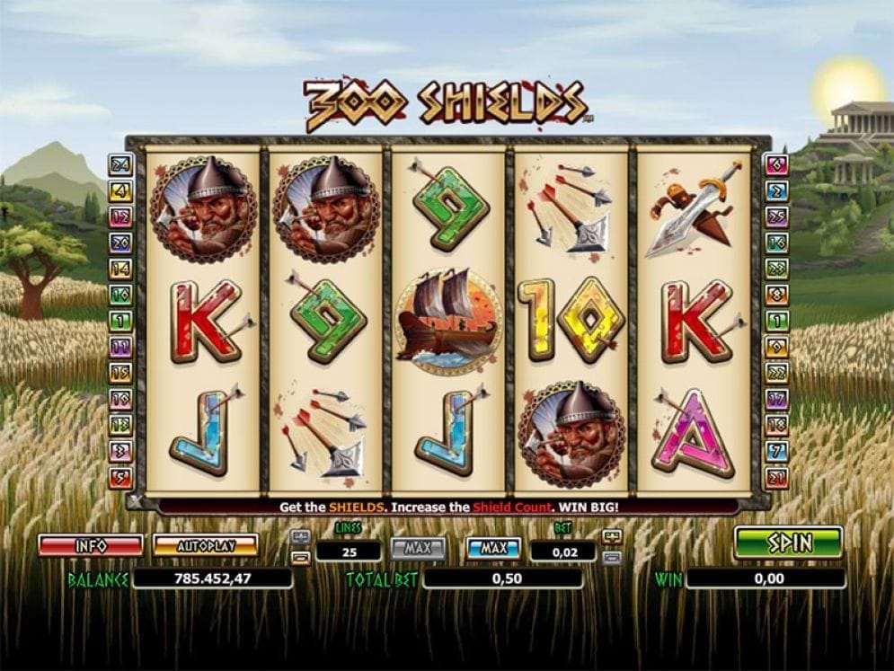 300 Shields online Geldspielautomat