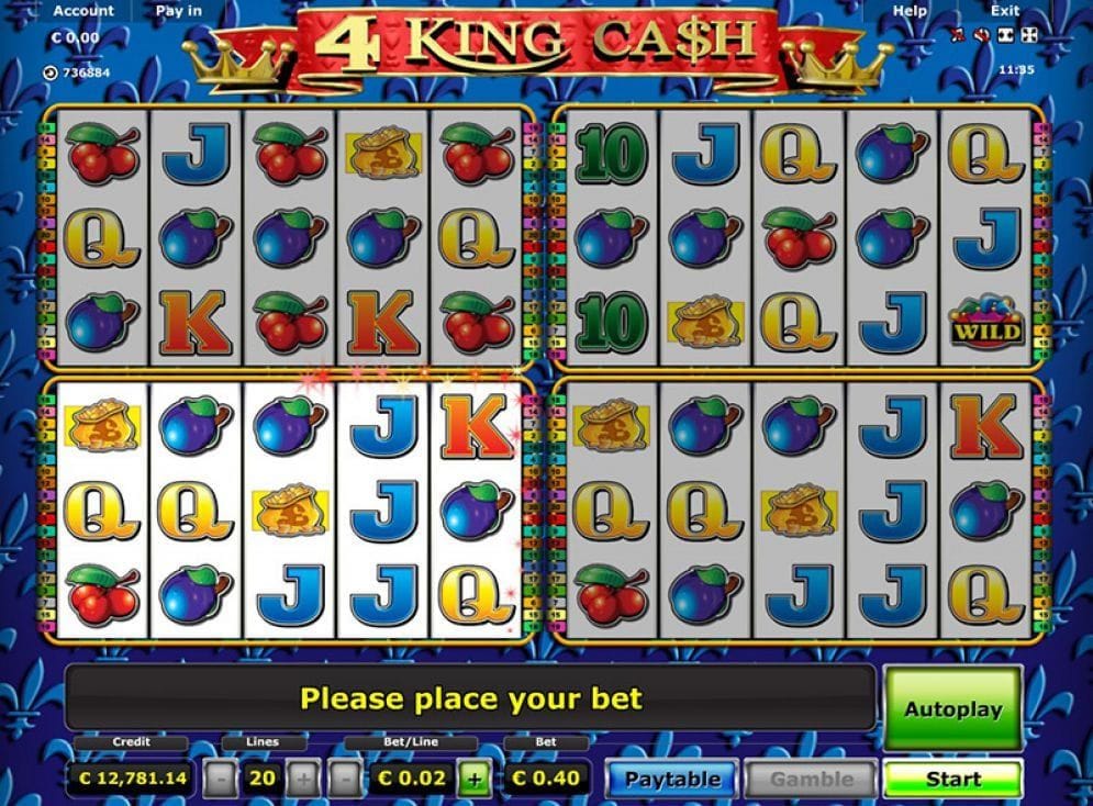 4 King Cash Video Slot