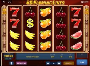 40 Flaming Lines Video Slot kostenlos spielen