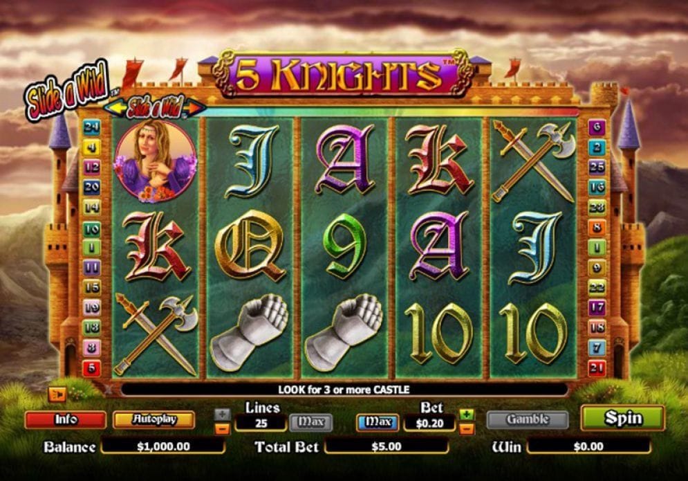 5 Knights online Spielautomat