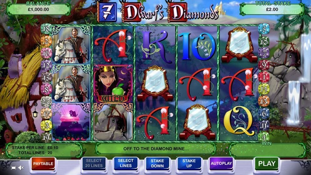 7 Dwarf`s Diamonds Video Slot