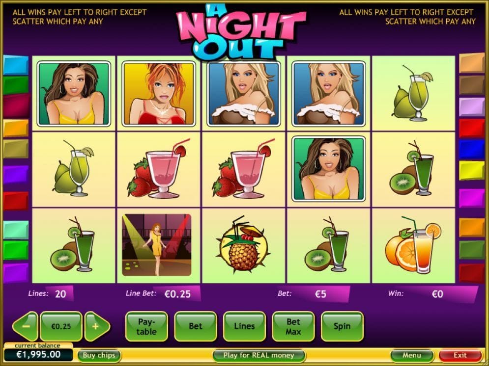 A Night Out online Casino Spiel