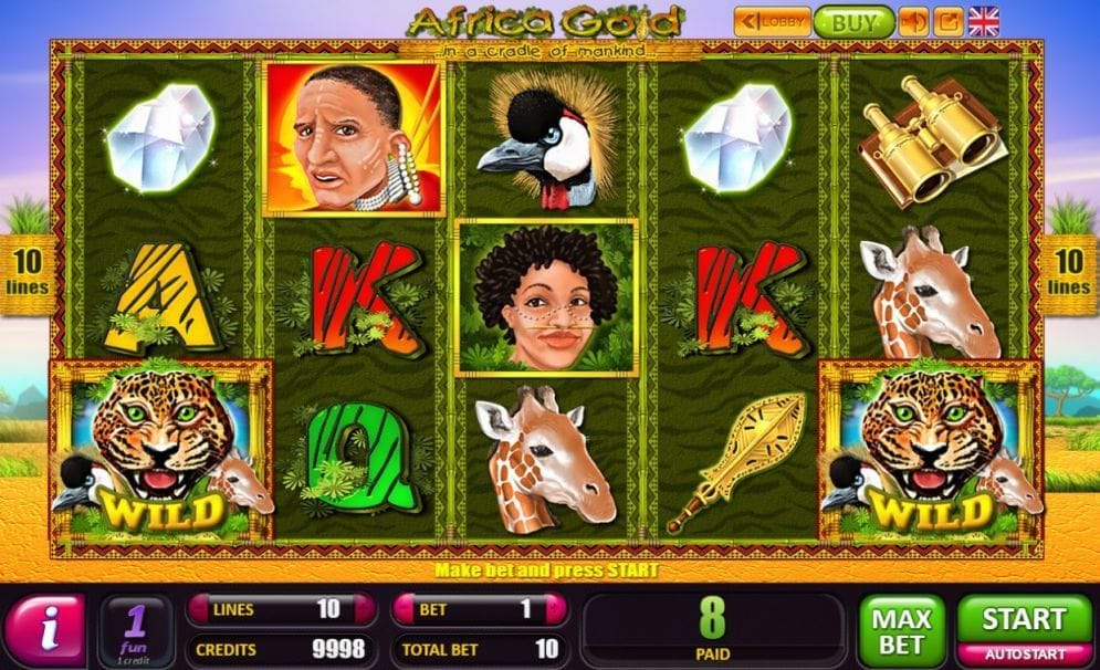 Africa Gold online Geldspielautomat