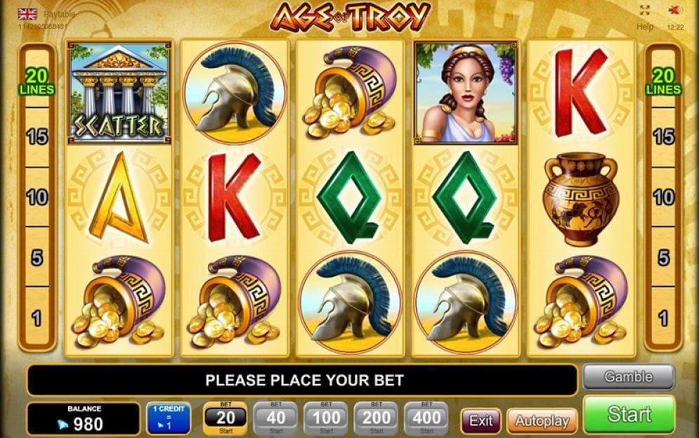 Age Of Troy Video Slot