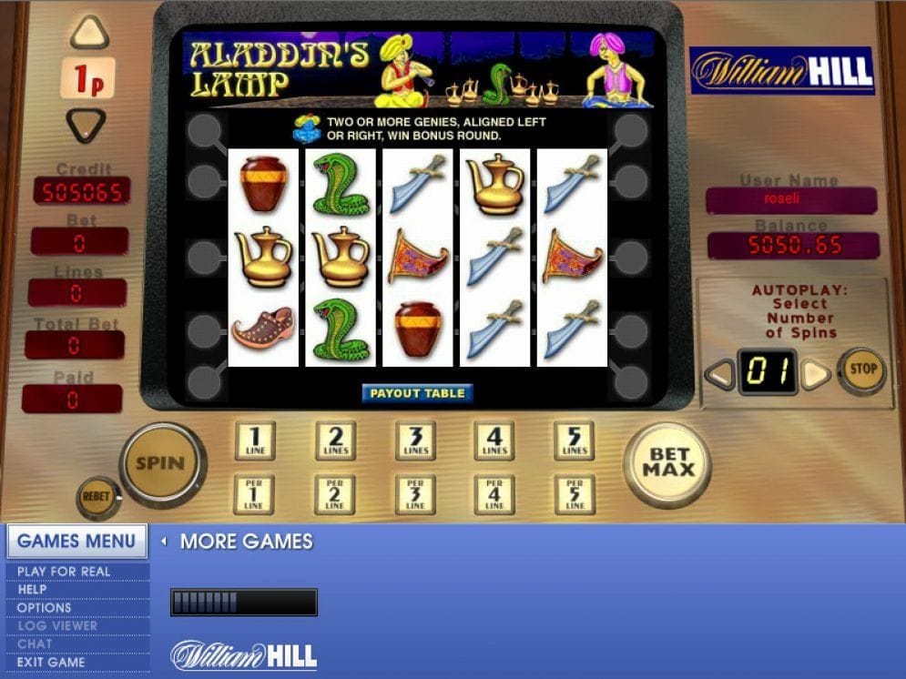 Aladdin’s Lamp online Casino Spiel