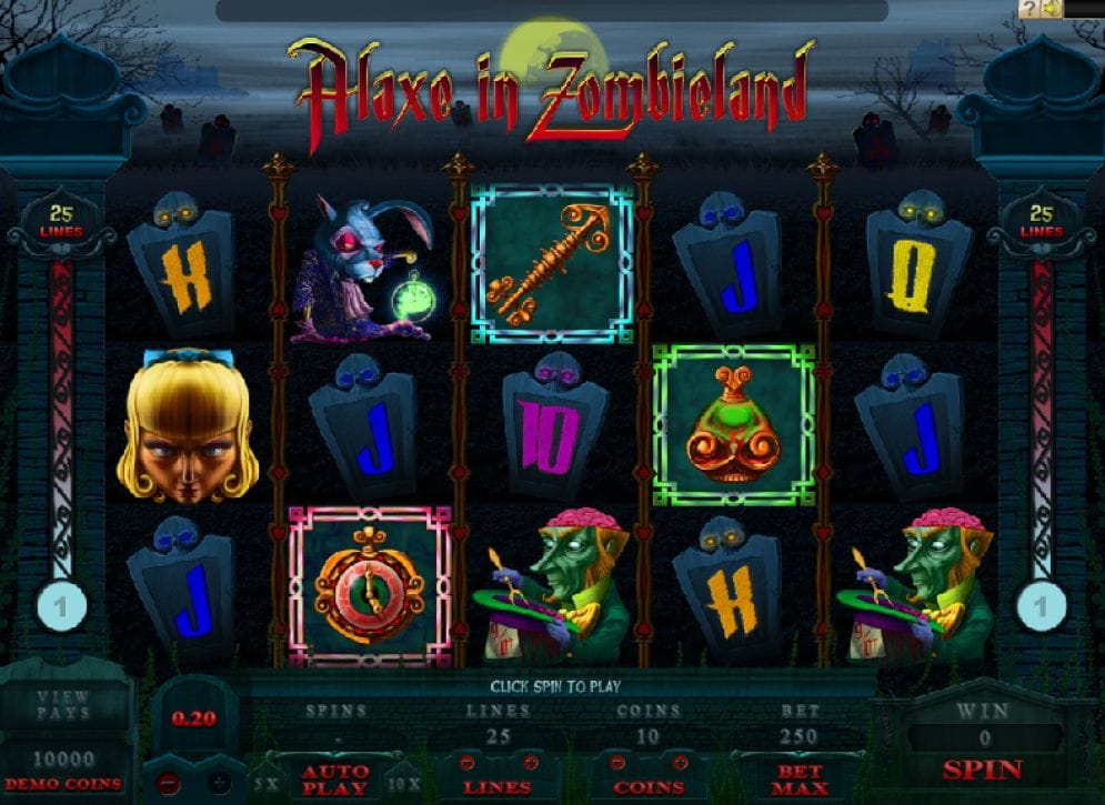 Alaxe in Zombieland online Casinospiel