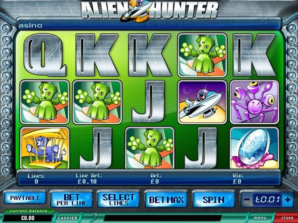 Alien Hunter online Spielautomat