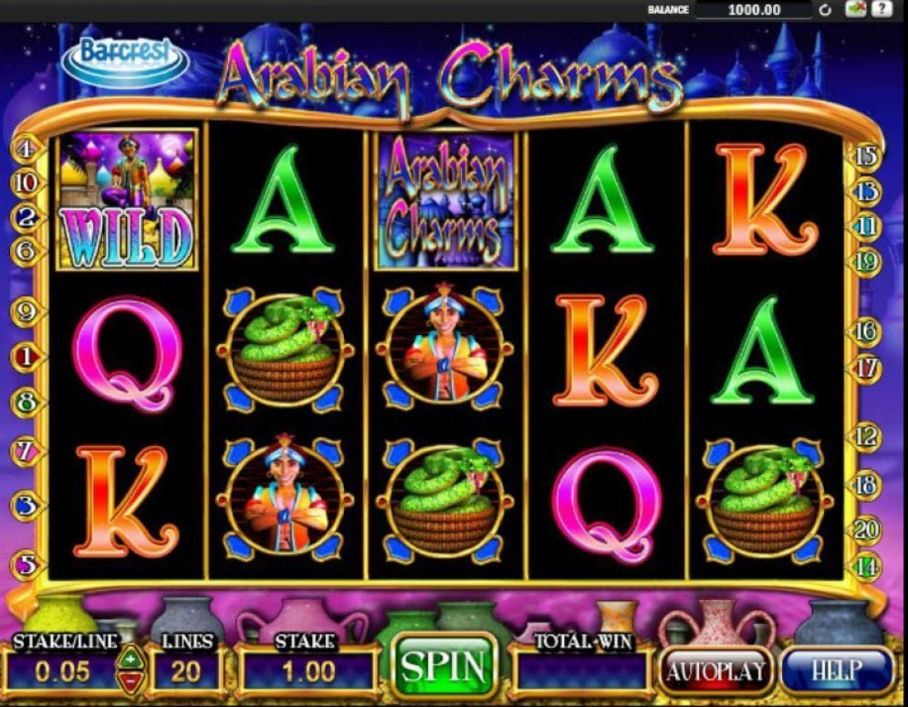 Arabian Charms online Spielautomat