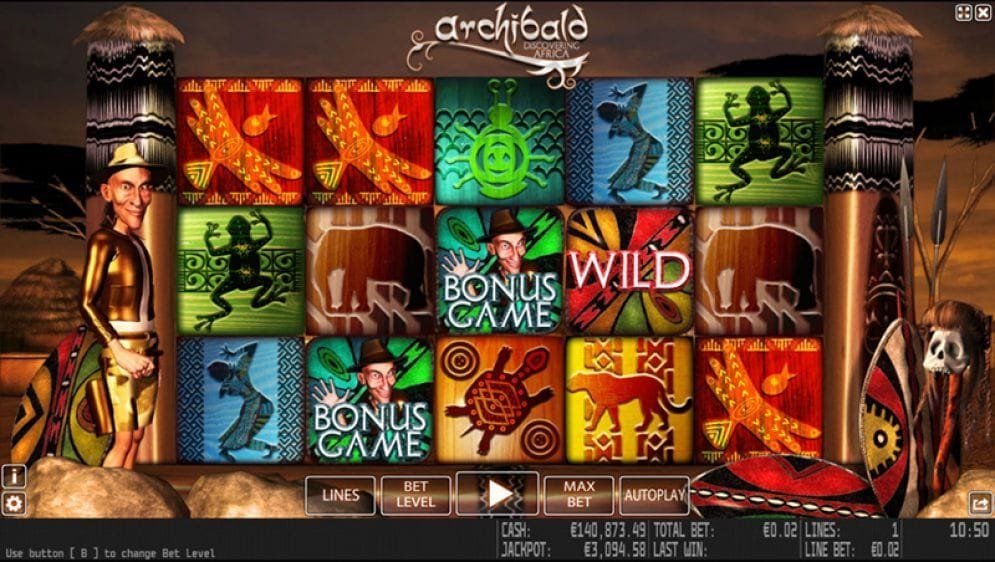 Archibald Africa online Spielautomat