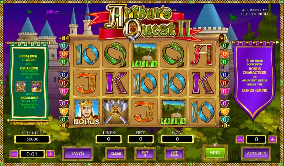 Arthur’s Quest II online Casino Spiel