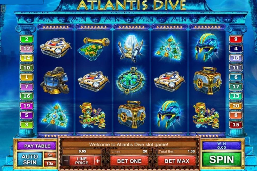 Atlantis Dive Casino Spiel