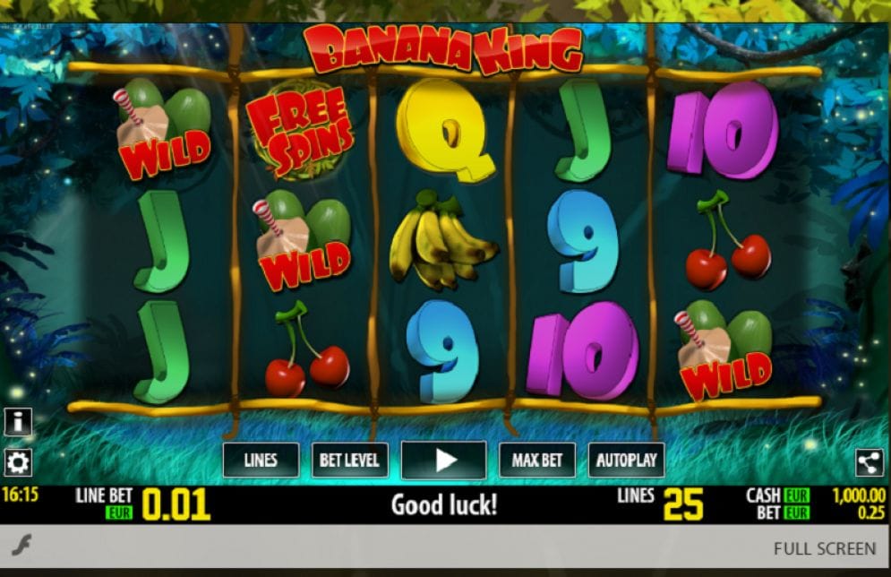 Banana King online Spielautomat
