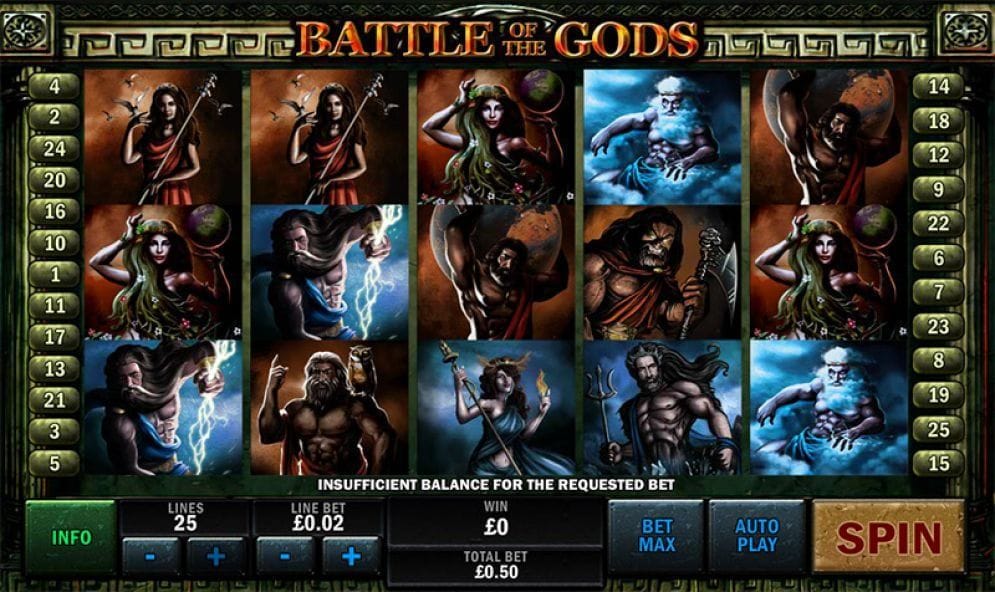 Battle of the Gods Spielautomat