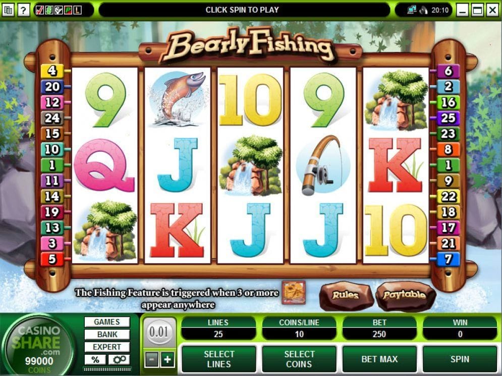 Bearly Fishing online Casinospiel