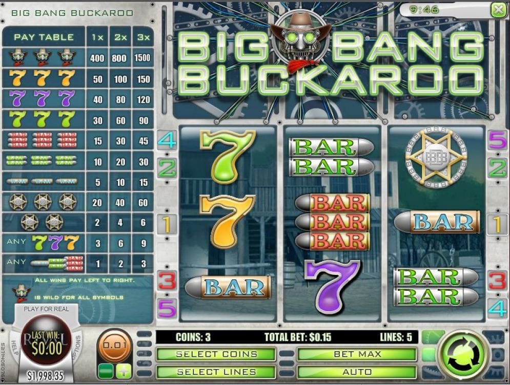 Big Bang Buckaroo online Video Slot