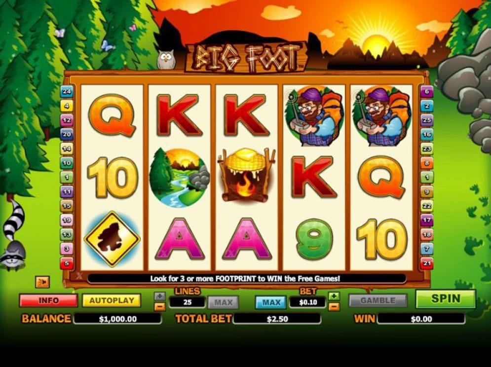 Big Foot online Casinospiel