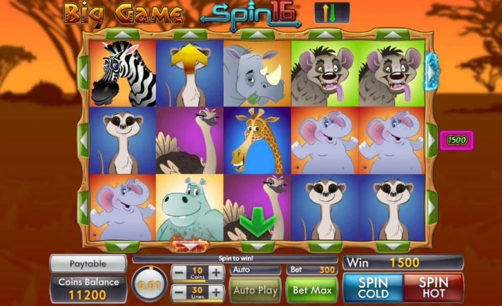 Big Game Spin 16 Geldspielautomat