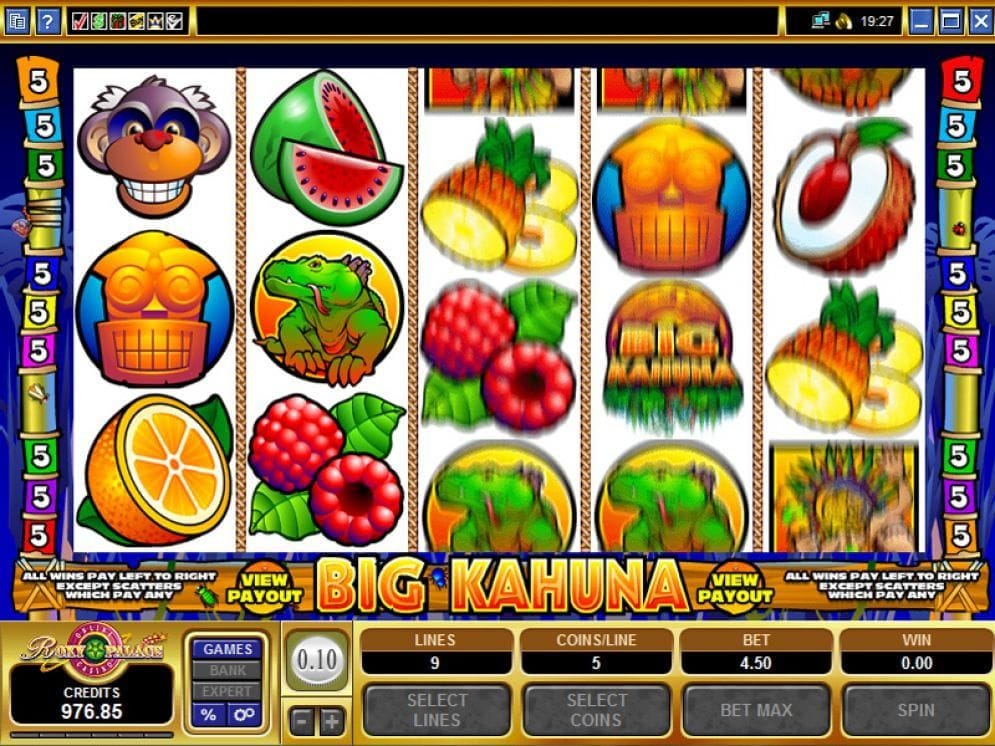 Big Kahuna online Automatenspiel