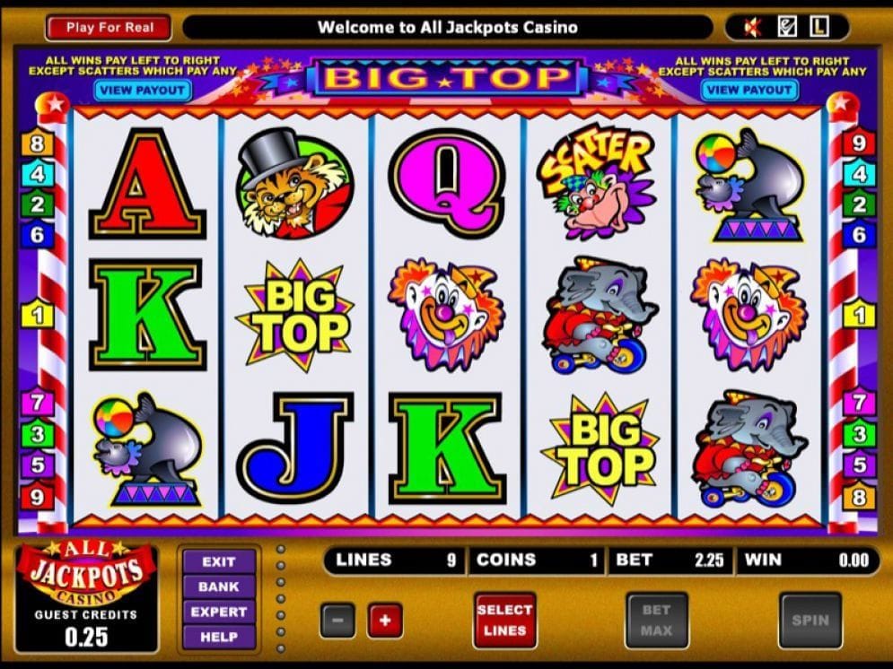 Big Top online Casinospiel