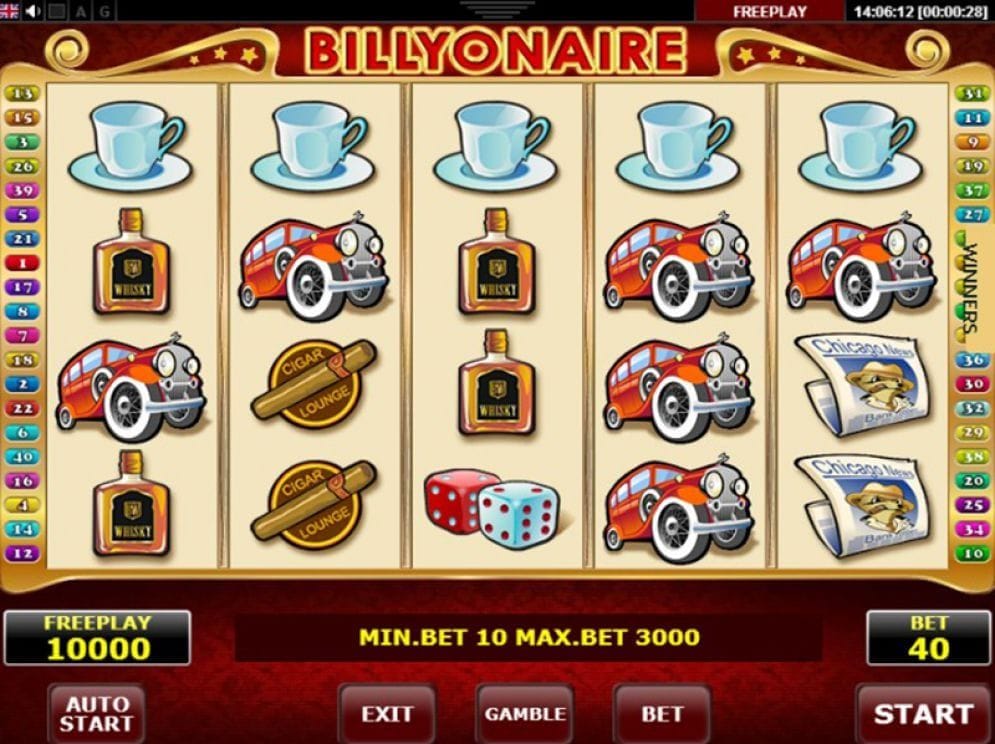 Billyonaire online Casinospiel