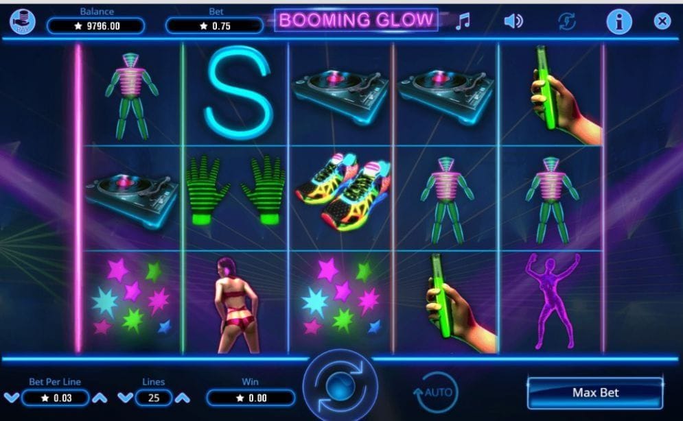 Booming Glow online Automatenspiel