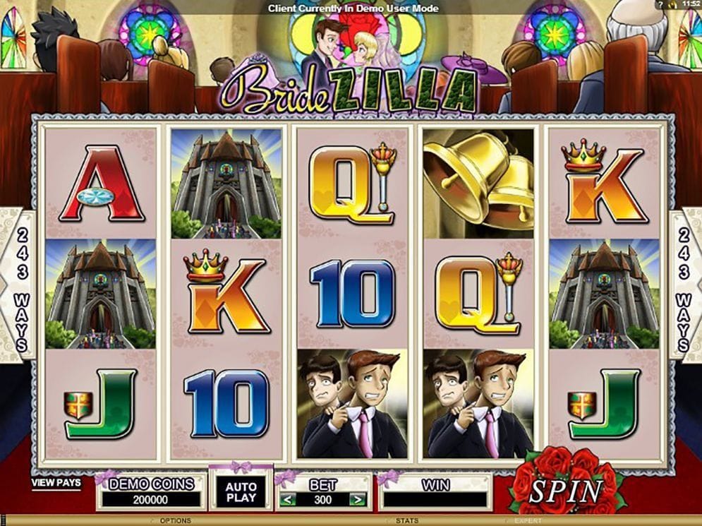 Bridezilla online Casino Spiel