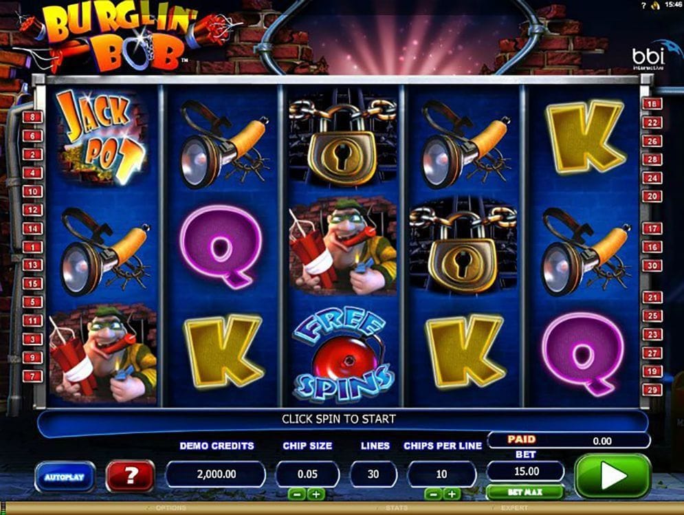 Burglin‘ Bob online Casino Spiel