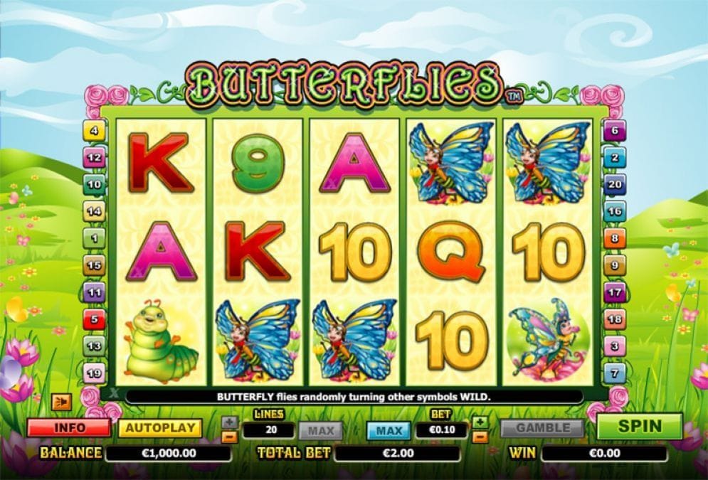 Butterflies online Spielautomat