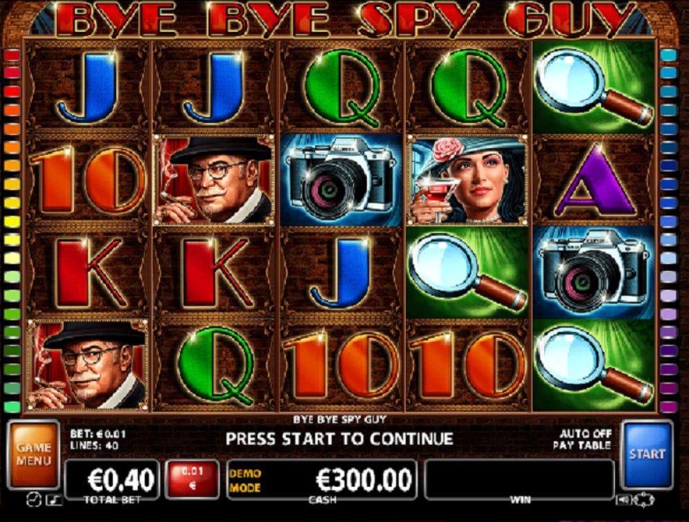 Bye Bye Spy Guy online Casino Spiel