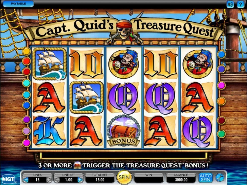 Capt Quid’s Treasure Quest Slotmaschine