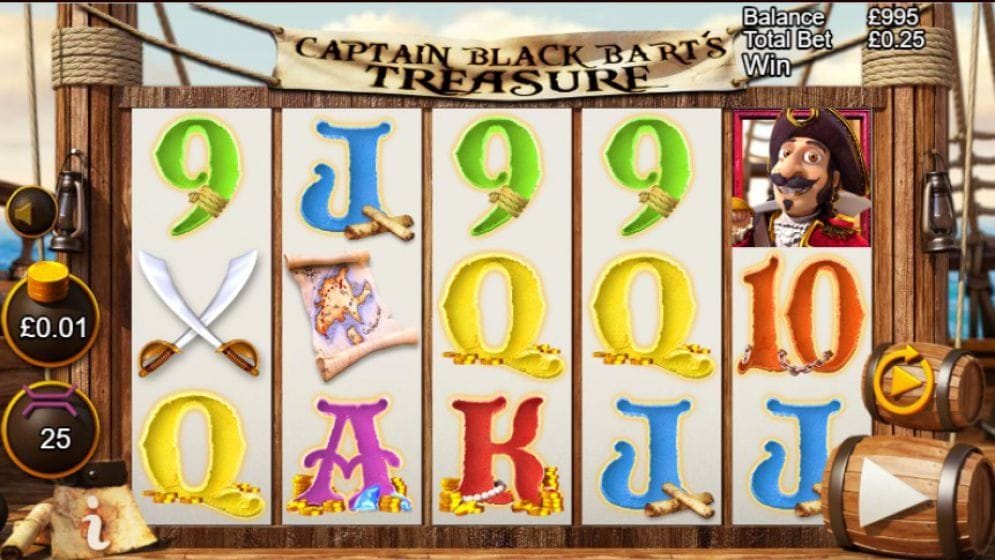Captain Black Bart’s Treasure online Automatenspiel
