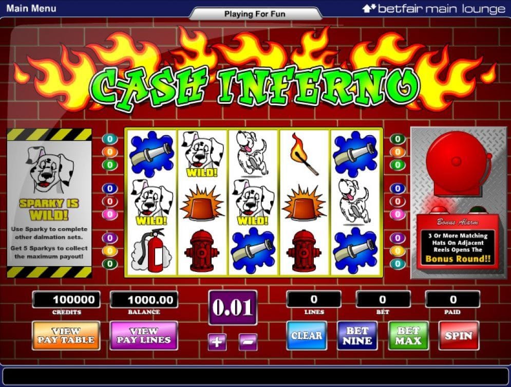 Cash Inferno Casino Spiel