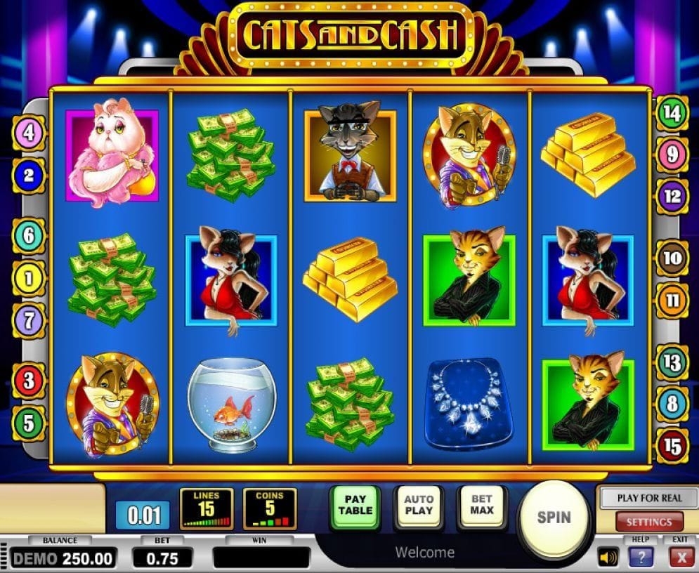 Cats and Cash online Video Slot