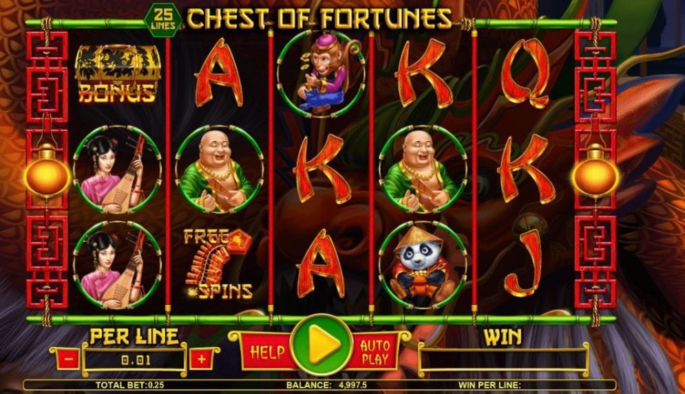 Chest Of Fortunes online Automatenspiel
