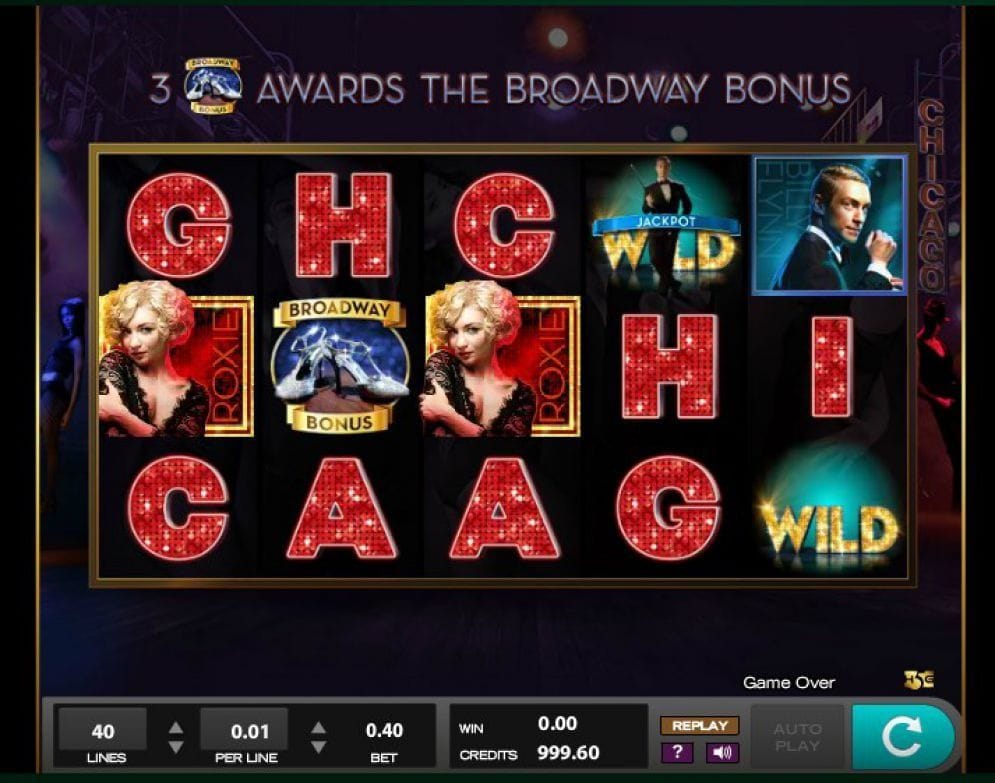 Chicago The Musical online Geldspielautomat