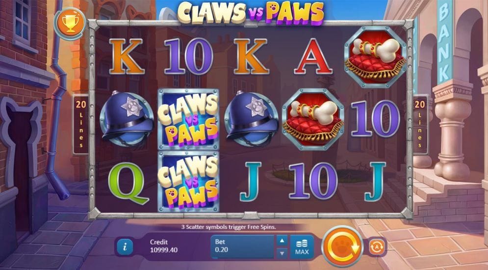 Claws vs Paws Spielautomat