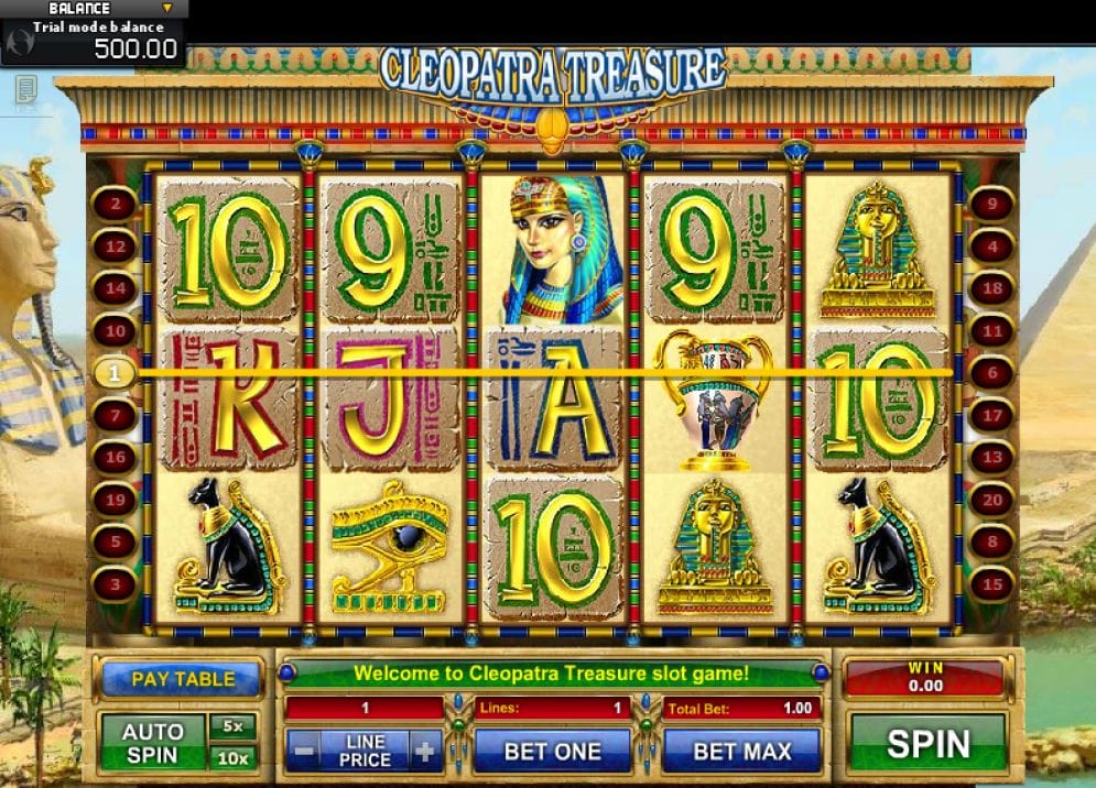 Cleopatra Treasure Geldspielautomat