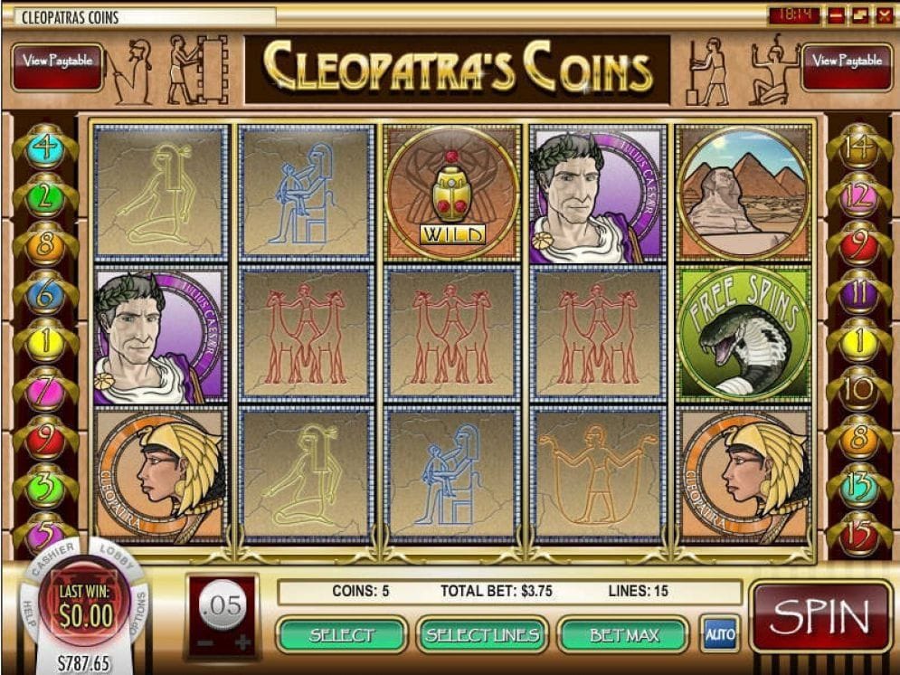 Cleopatra’s Coins online Spielautomat