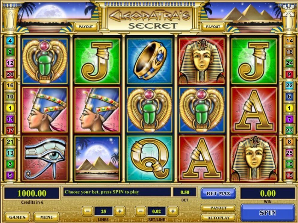 Cleopatra’s Secret online Spielautomat
