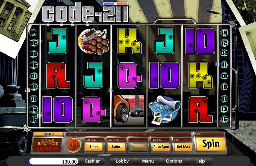 Code 211 online Geldspielautomat