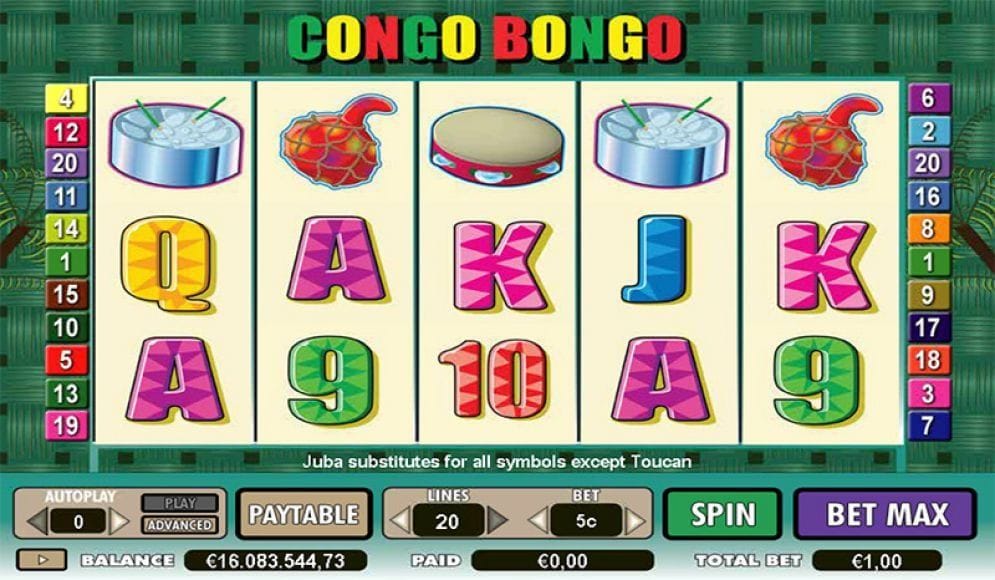 Congo Bongo Slotmaschine