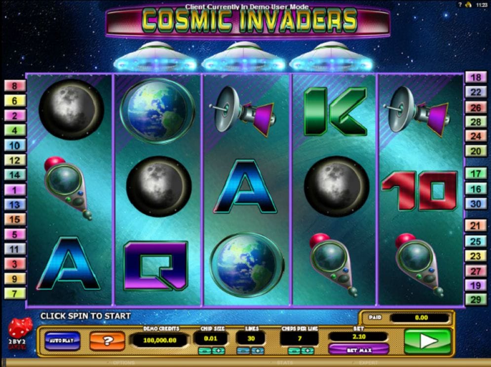 Cosmic Invaders online Slotmaschine