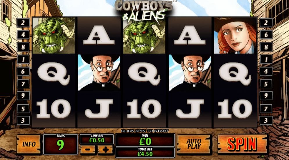 Cowboys & Aliens Automatenspiel