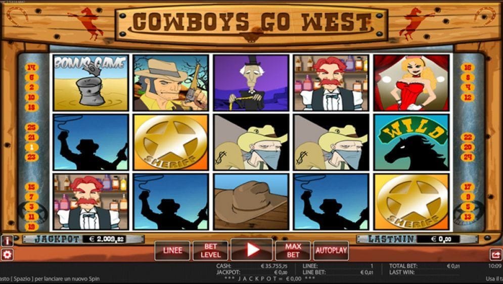 Cowboys Go West online Video Slot