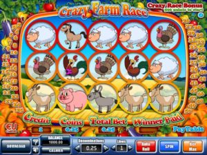 Crazy Farm Race Geldspielautomat kostenlos
