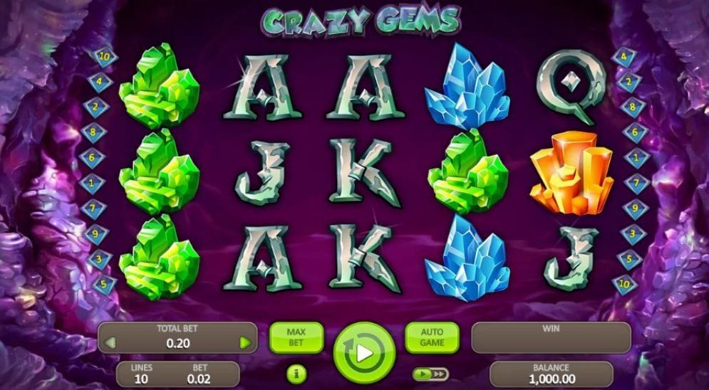 Crazy Gems online Automatenspiel