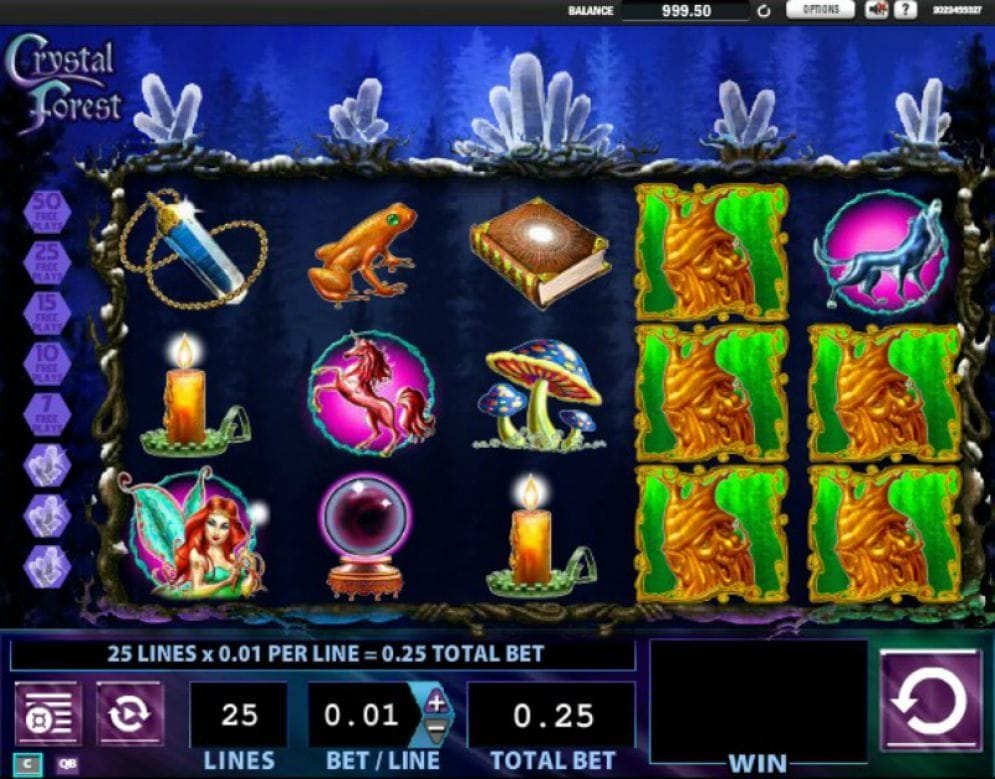 Crystal Forest online Casinospiel