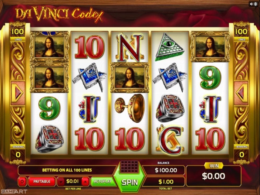Da Vinci Codex online Video Slot