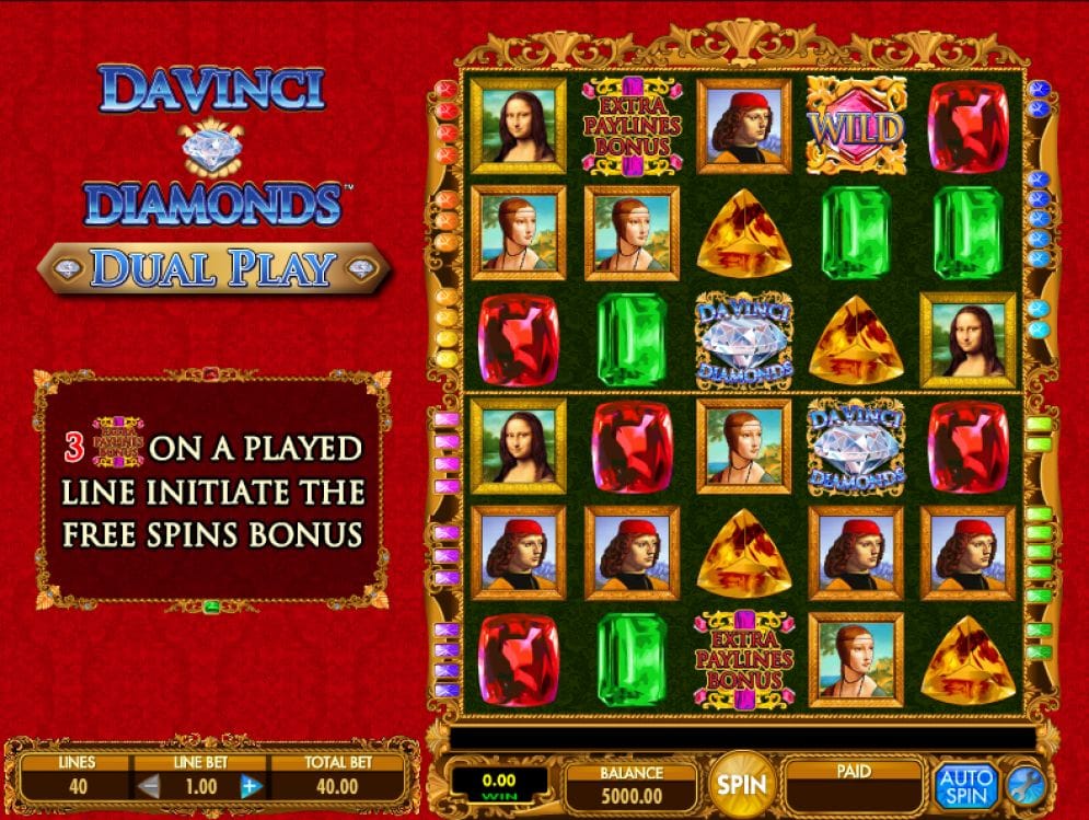 Da Vinci Diamond Dual Play Spielautomat